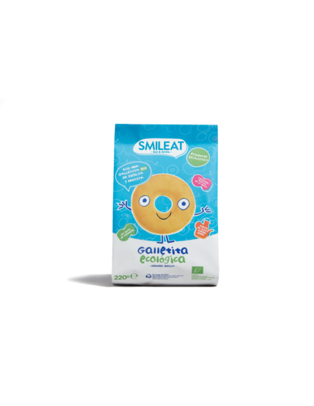 Smileat, Galletas Ecológicas de Espelta y Fruta, Para Bebés desde 6 Meses